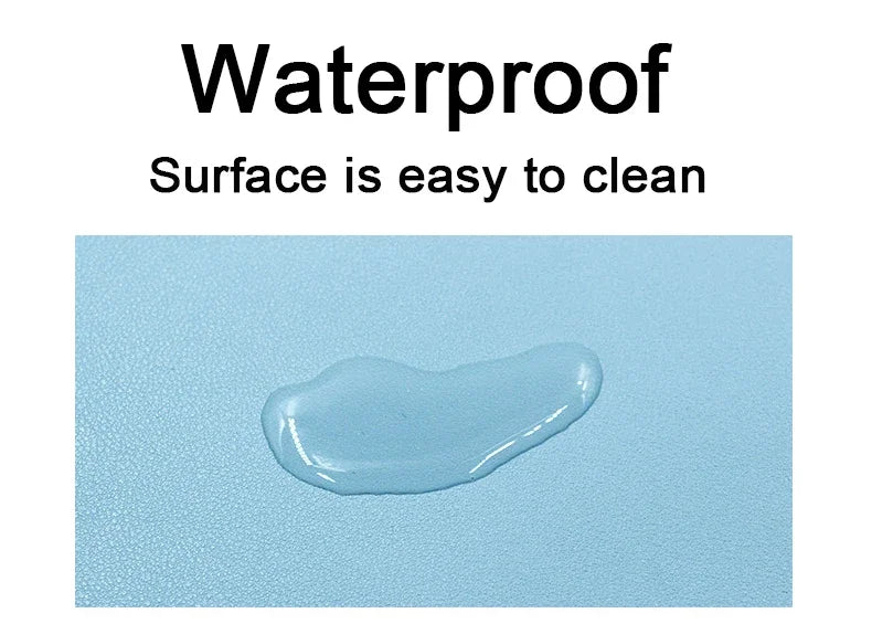 2025New office Mouse Pad 90x45/80x40/70X35/60X30cmComputer Waterproof Table Pad PU Leather Large Desk Mat Double-sided