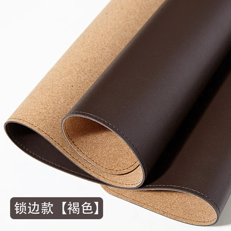 2025New office Mouse Pad 90x45/80x40/70X35/60X30cmComputer Waterproof Table Pad PU Leather Large Desk Mat Double-sided
